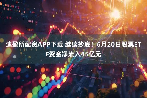 速盈所配资APP下载 继续抄底！6月20日股票ETF资金净流入45亿元
