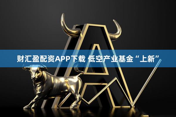 财汇盈配资APP下载 低空产业基金“上新”