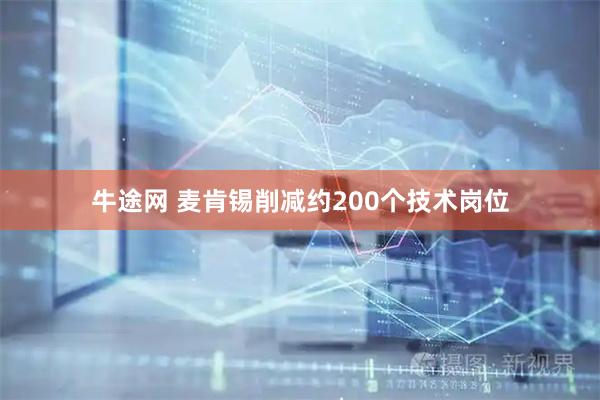 牛途网 麦肯锡削减约200个技术岗位